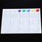 6 Pack 20-Well Palette Watercolor Paint Tray Palettes for Oil, Watercolor and Acrylic Paints